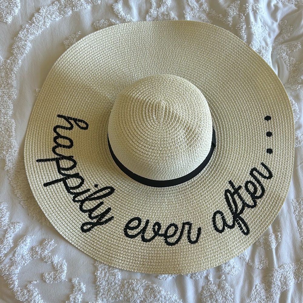 Happily Ever After Beach Sun Hat for Honeymooner